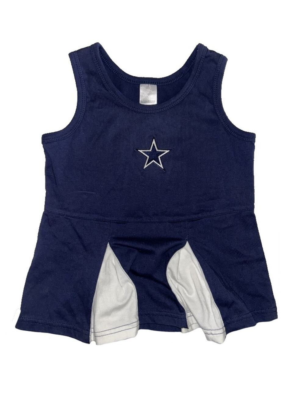 Vintage Dallas Cowboy Girl's Toddler NFL Sleeveless Cheerleader Dress - 2T